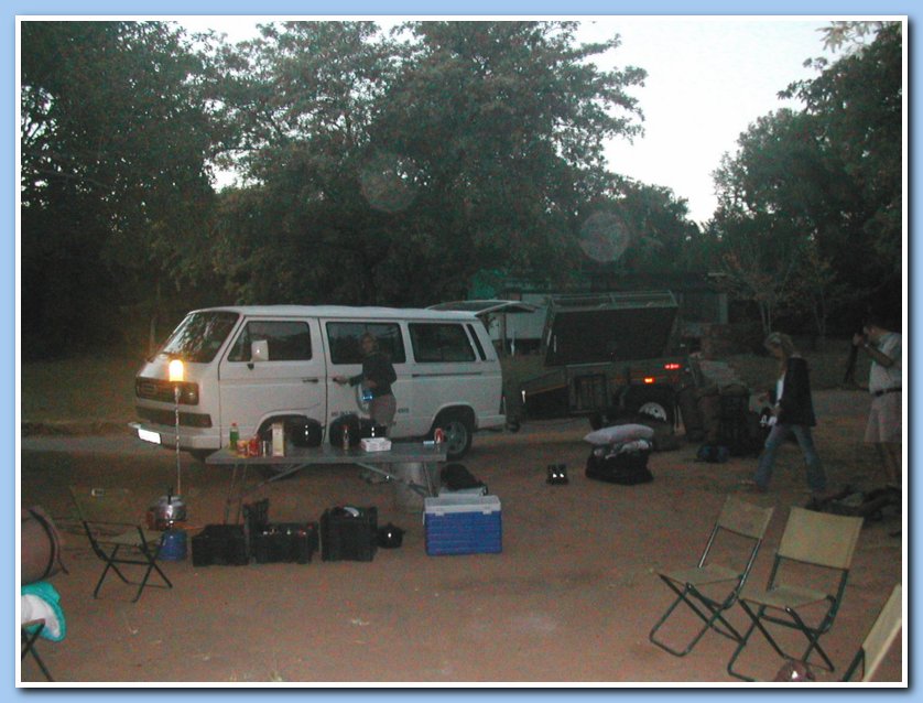 Making camp Kruger